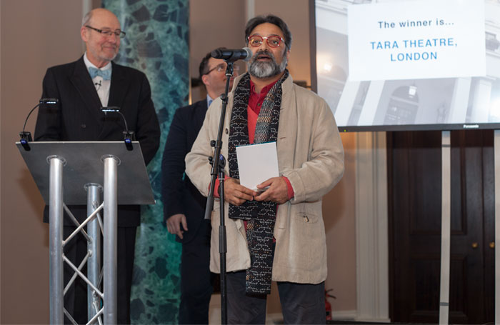 Jatinder Verma at The Stage Awards 2017 © Eliza Power