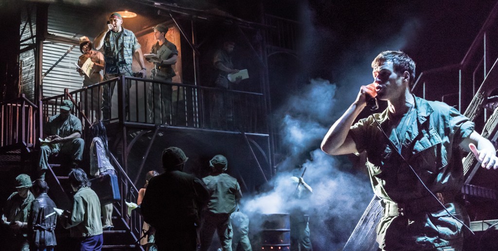 MISS SAIGON. Ashley Gilmour 'Chris' and Company. Photo by Johan Persson
