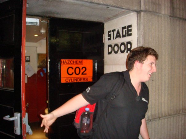 CMJ on Work Experience at Wicked the Musical pic. Hywel Jones