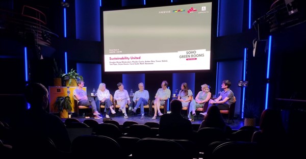 From left to right: Mark Stevenson, Carol Scott, Douglas Wong, Bryan Raven, Tom Piper, Phoebe Currie, Trevor Nichol